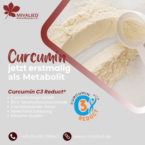 Entdecken Sie die neue Generation von Curcuma: Curcumin C3 Reduct® - MIVALIED® Rohstoffhandel e.K